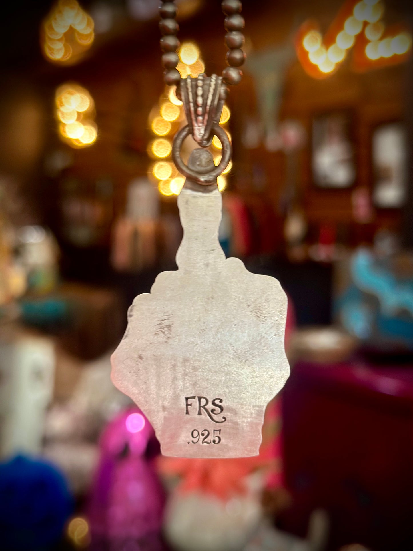 Them Bones Pendant Lone Mountain Turquoise