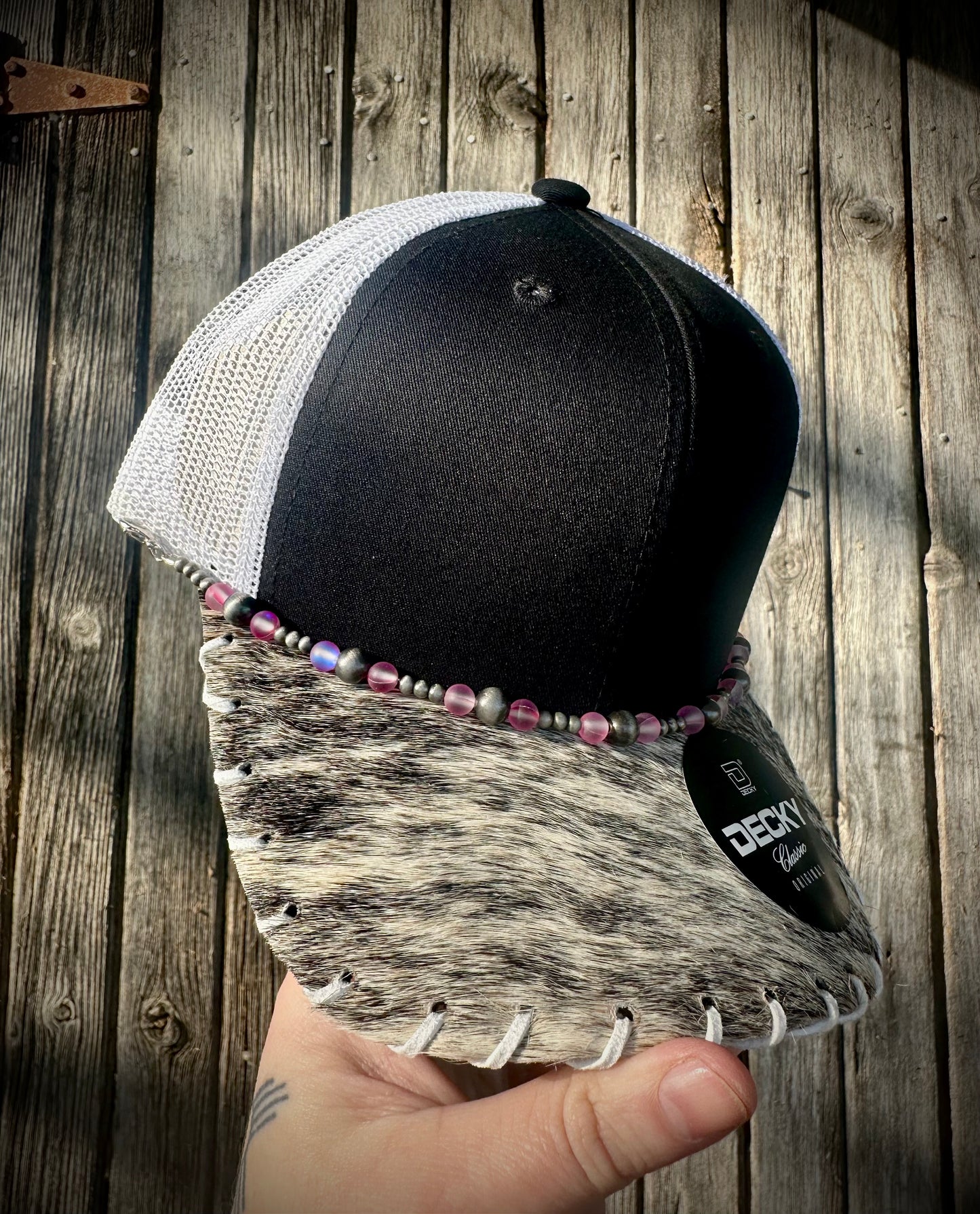 YOUTH Cowhide Trucker Hat #6