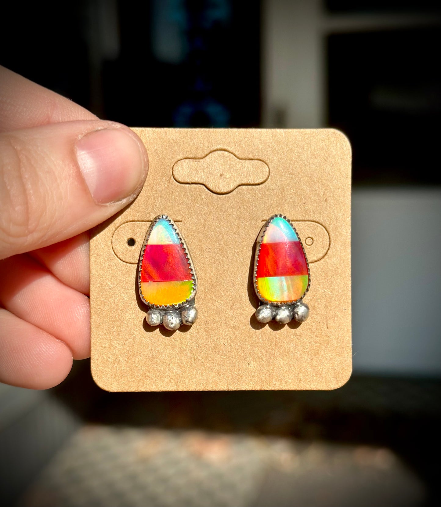 Candy Corn Earrings #1