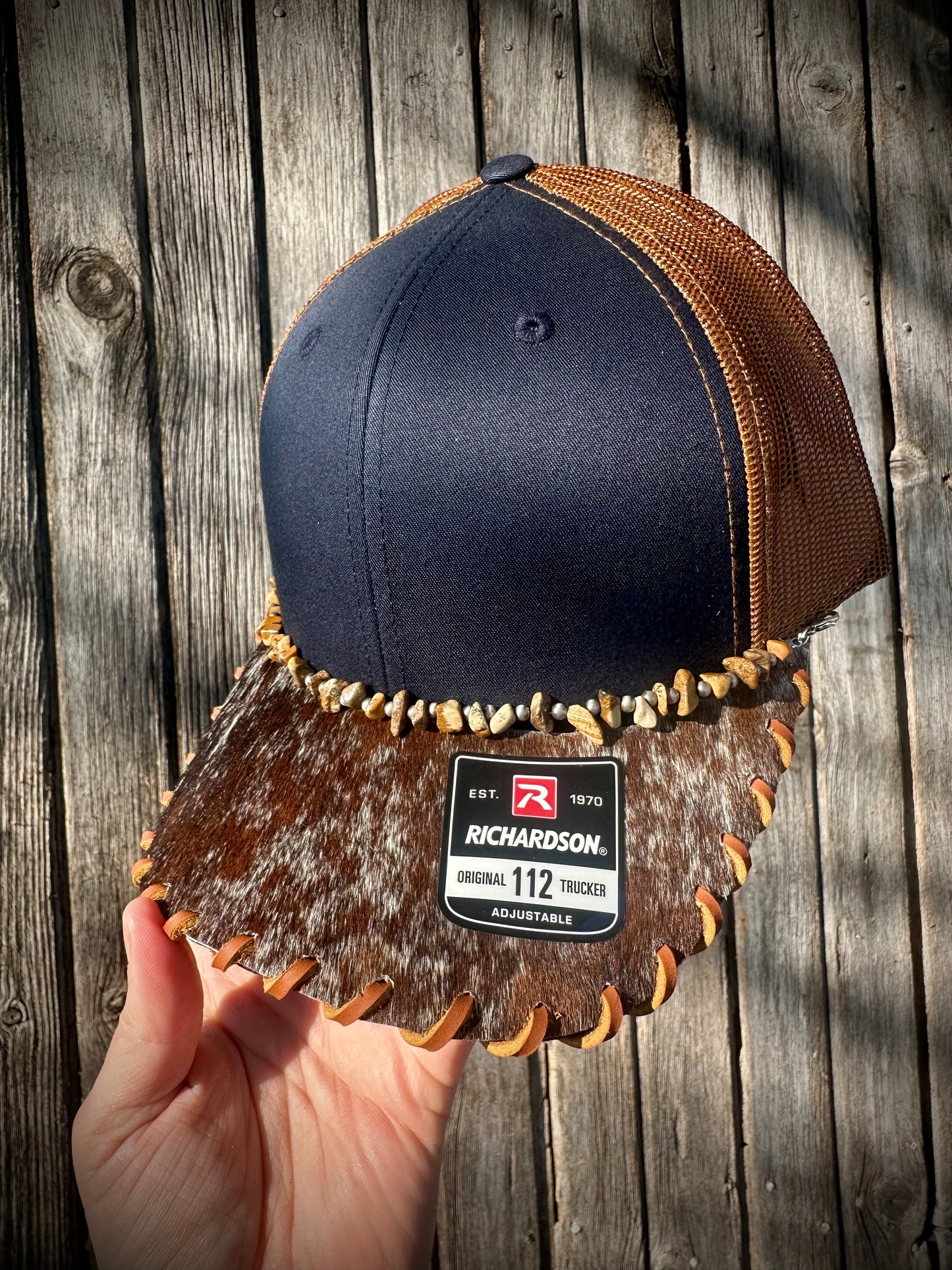Cowhide Trucker Hat #13
