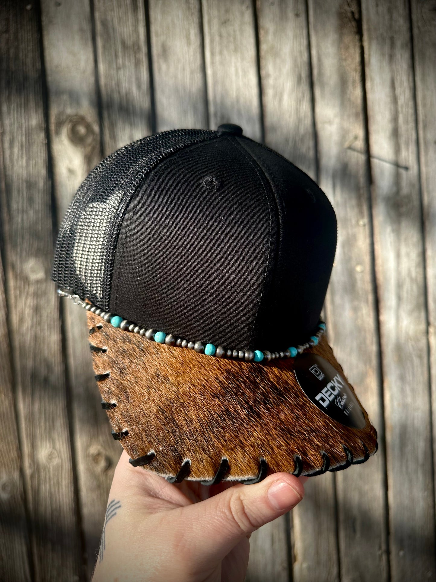 YOUTH Cowhide Trucker Hat #1