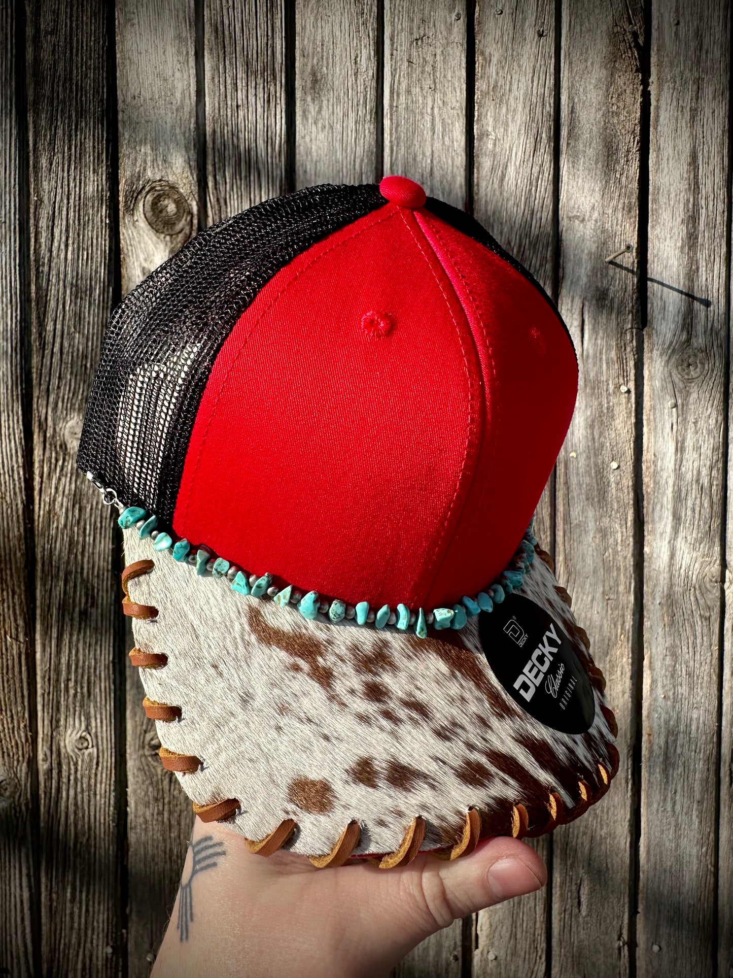 YOUTH Cowhide Trucker Hat #2