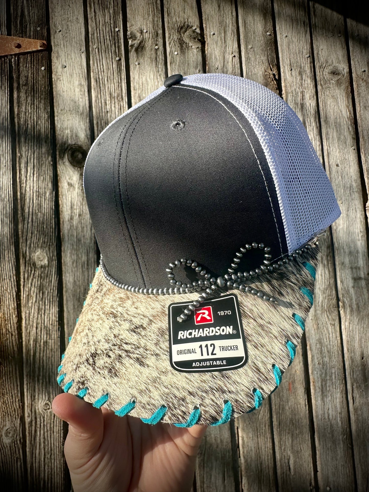 Cowhide Trucker Hat #25