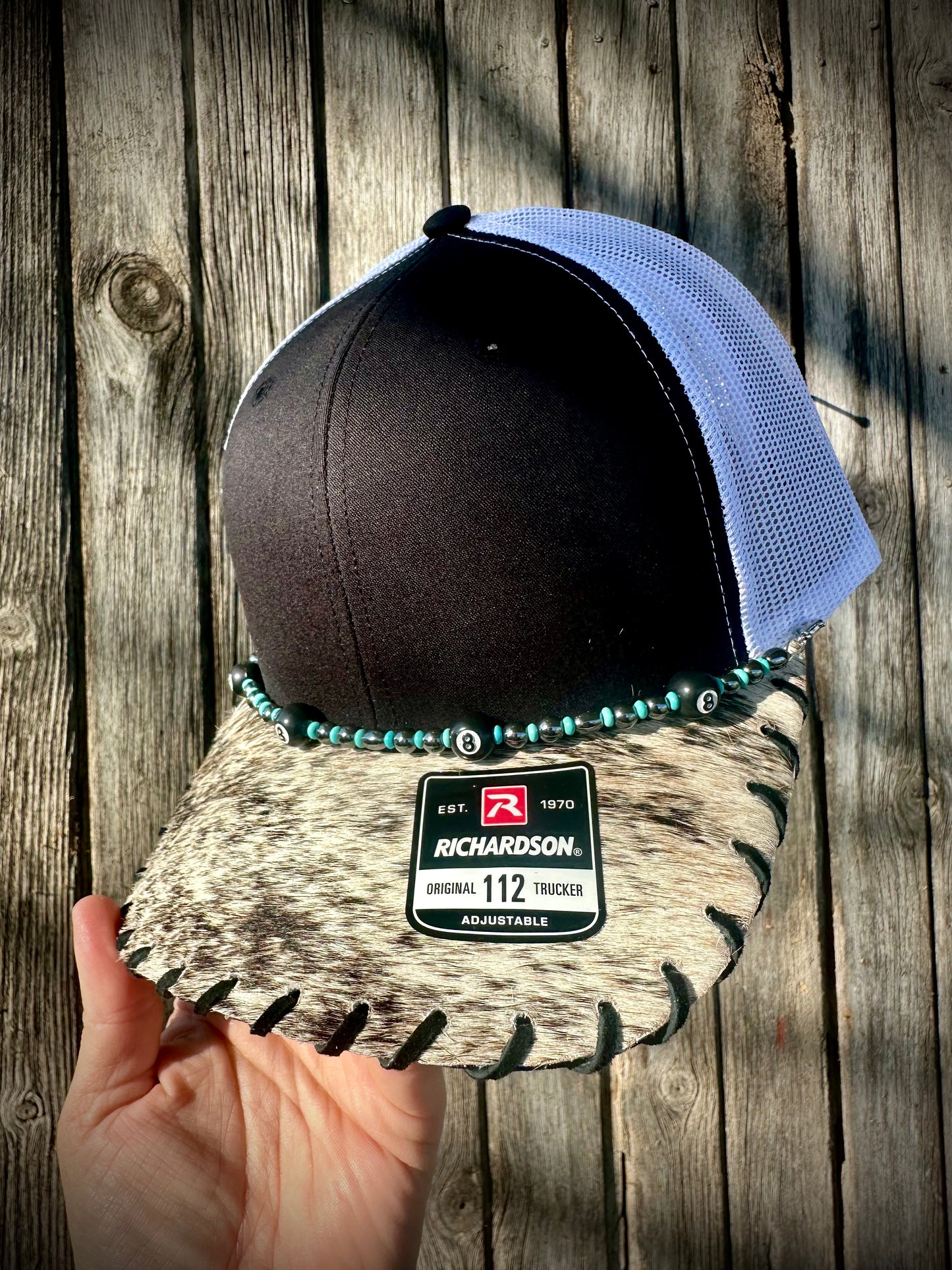 Cowhide Trucker Hat #4
