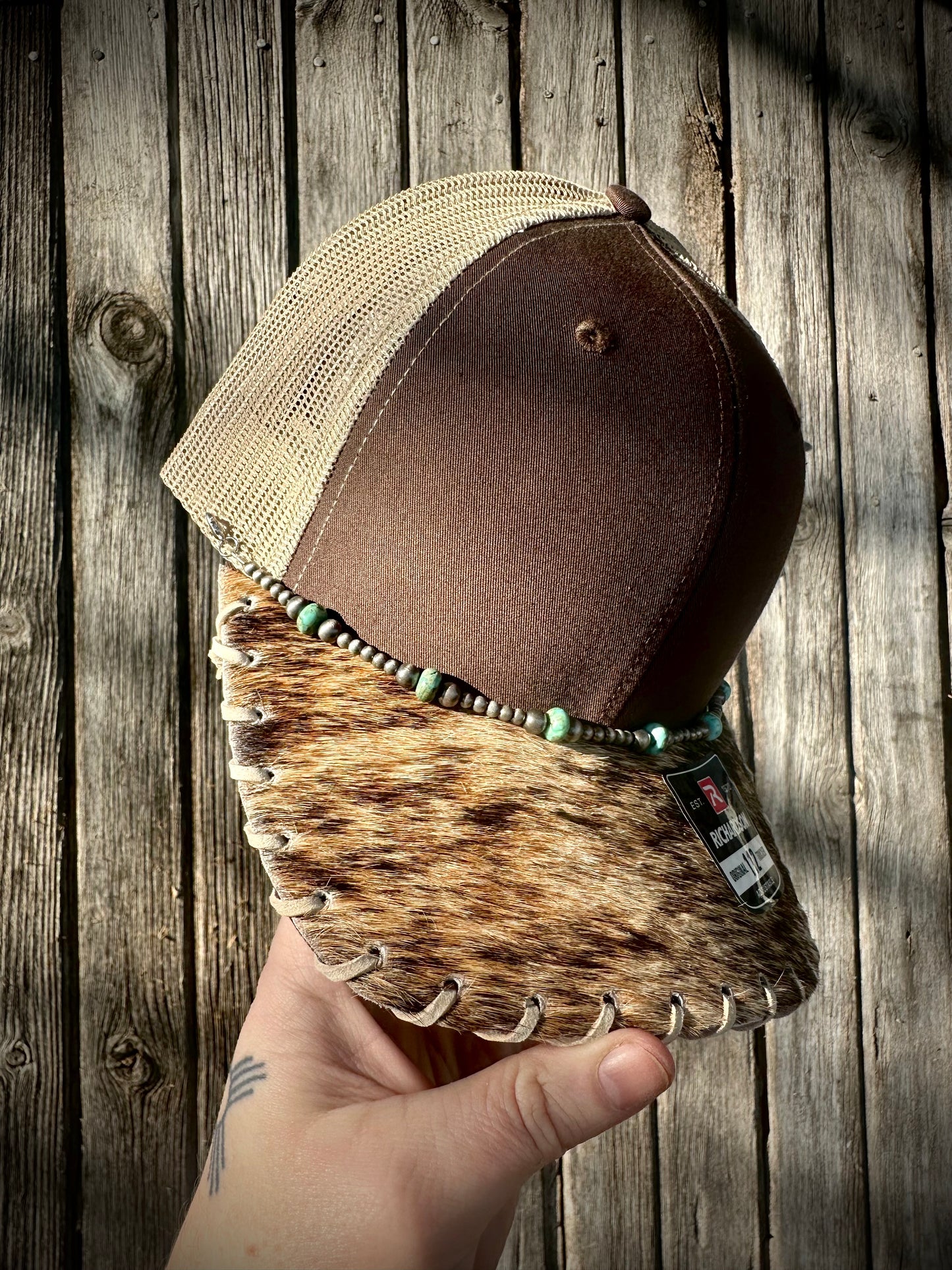 Cowhide Trucker Hat #20