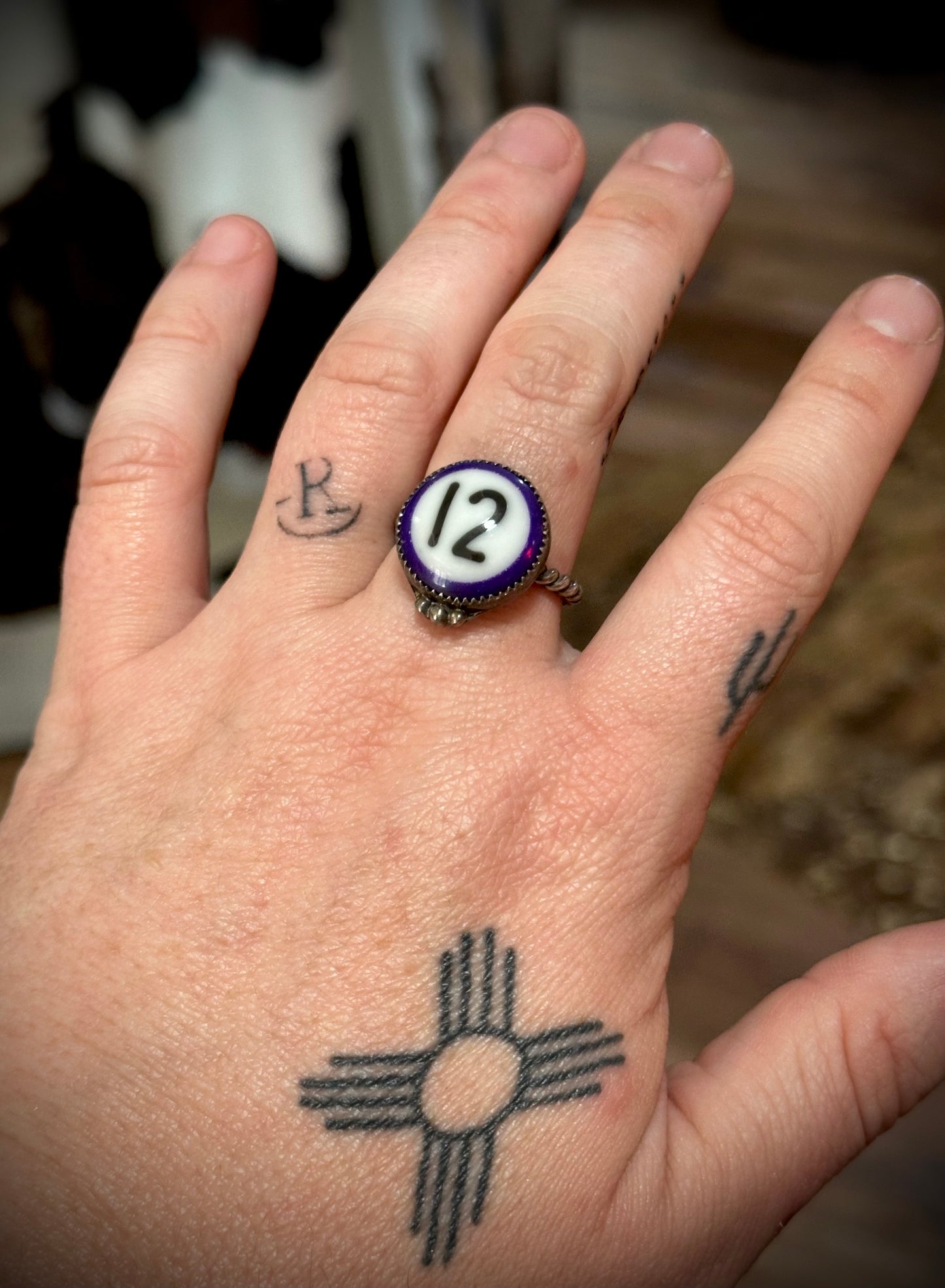 Purple “12” Mini Pool Ball Ring