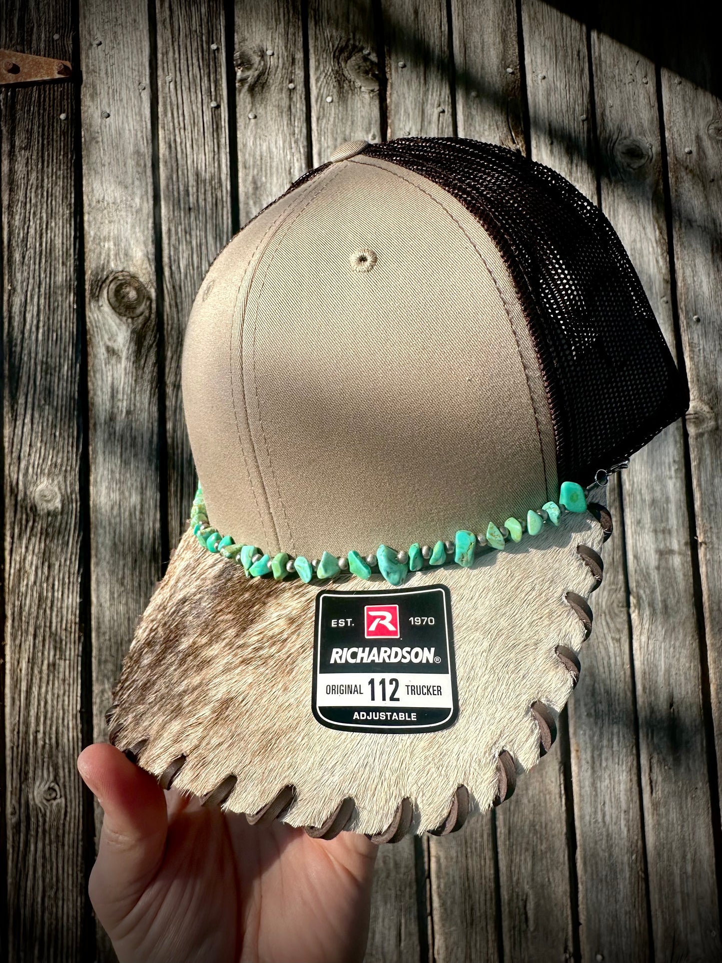 Cowhide Trucker Hat #17