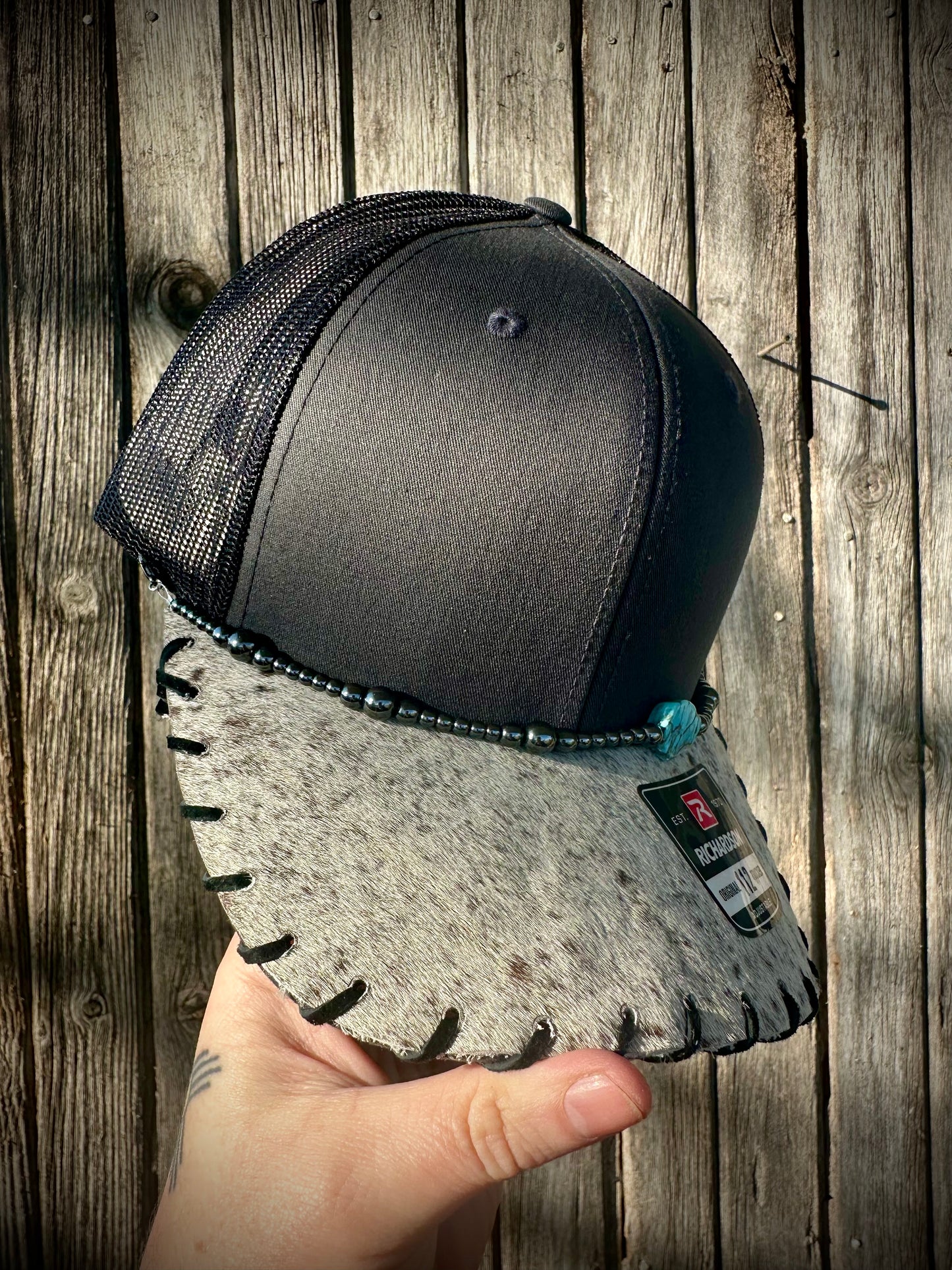 Cowhide Trucker Hat #23