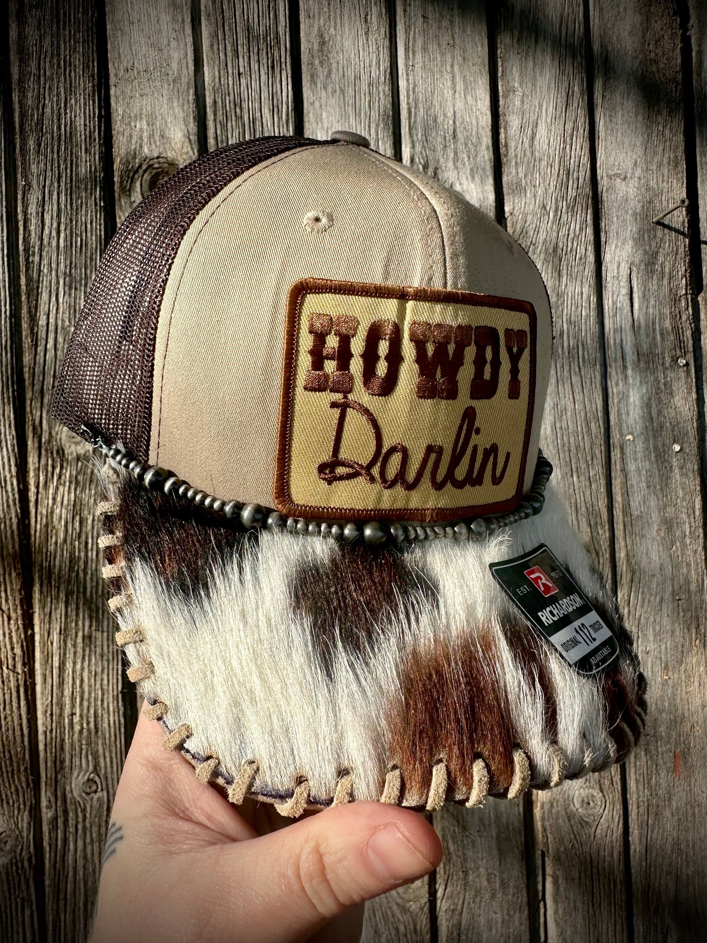 Cowhide Trucker Hat #7