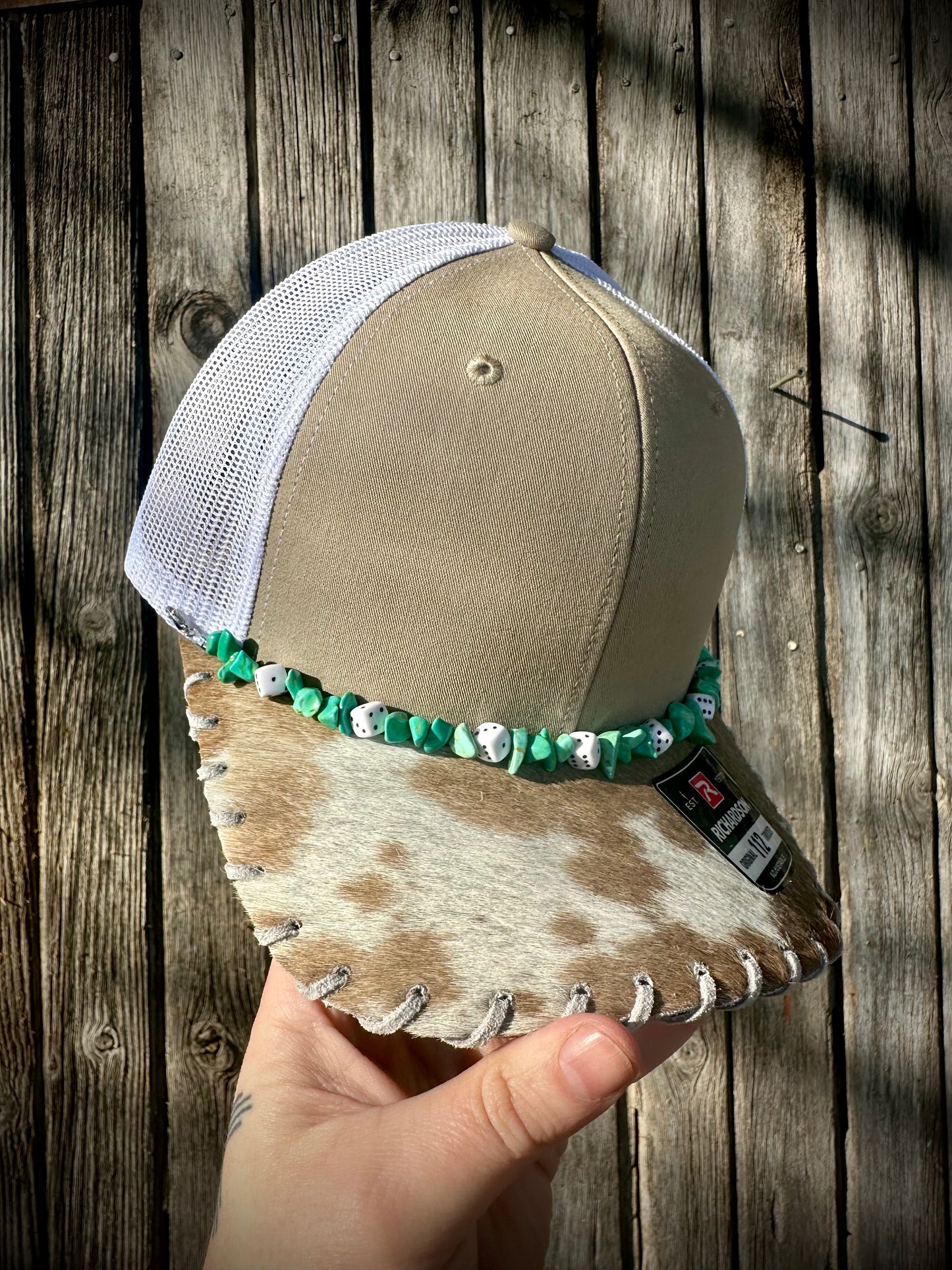 Cowhide Trucker Hat #12