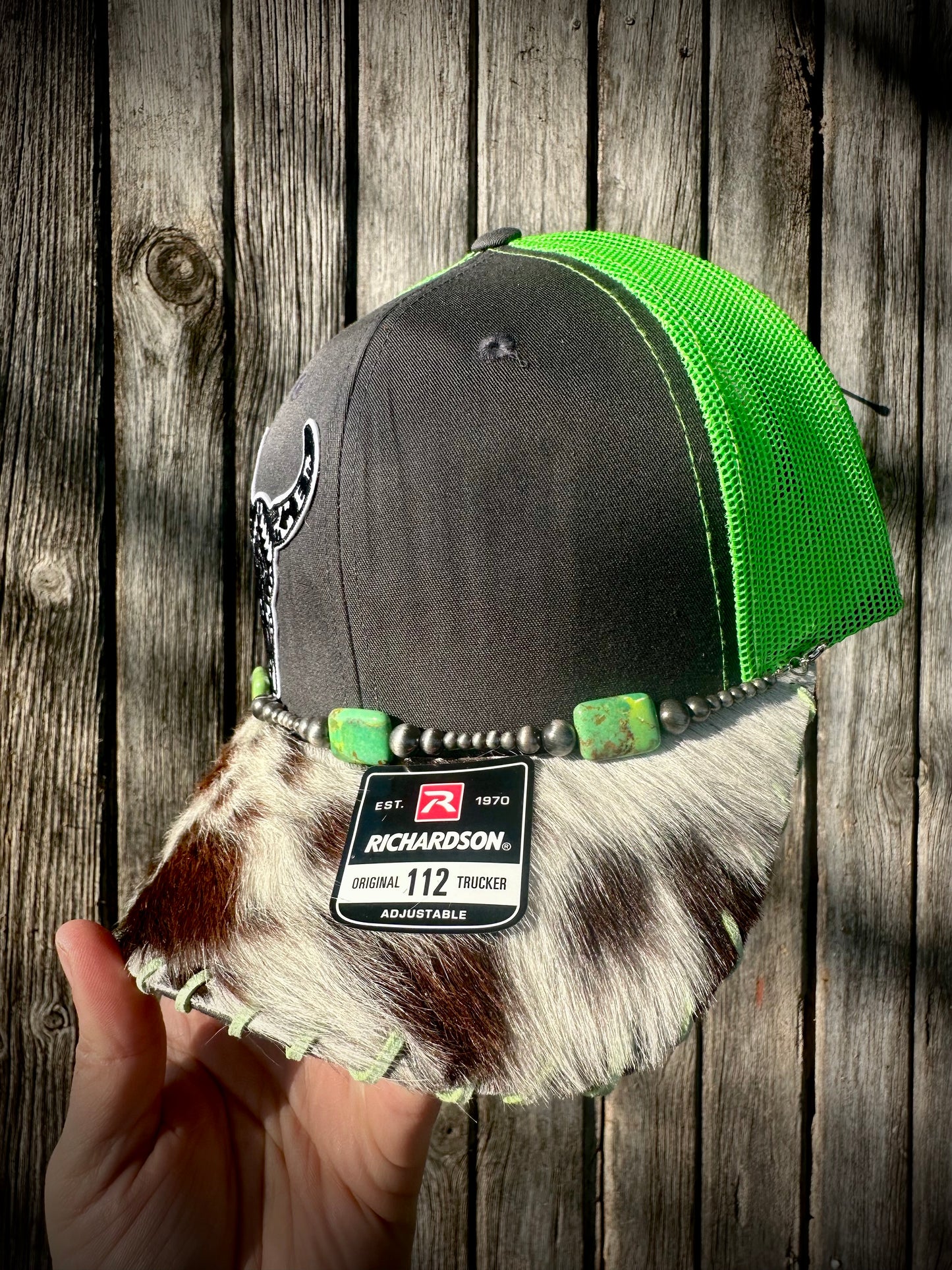 Cowhide Trucker Hat #16