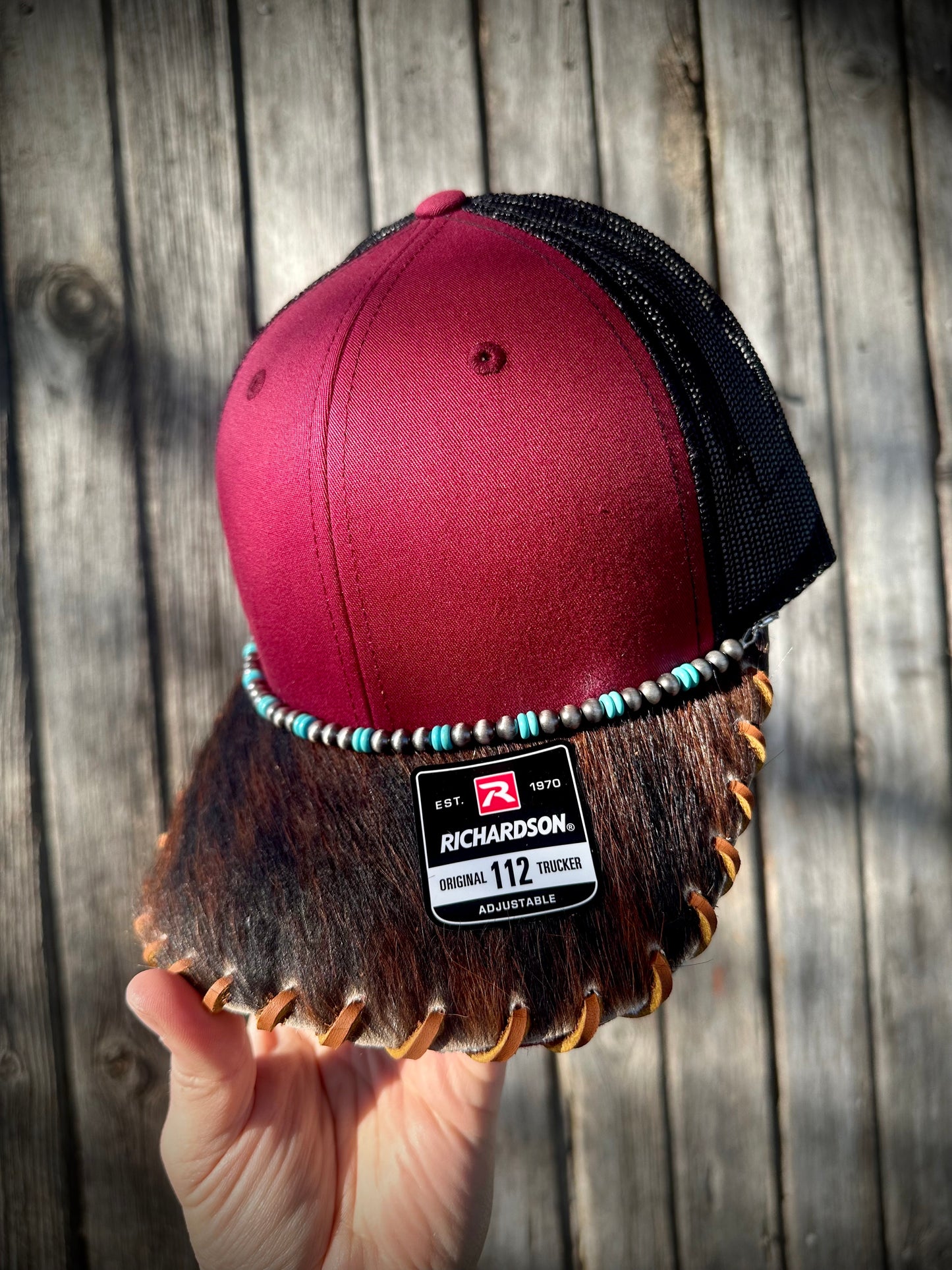 Cowhide Trucker Hat #21