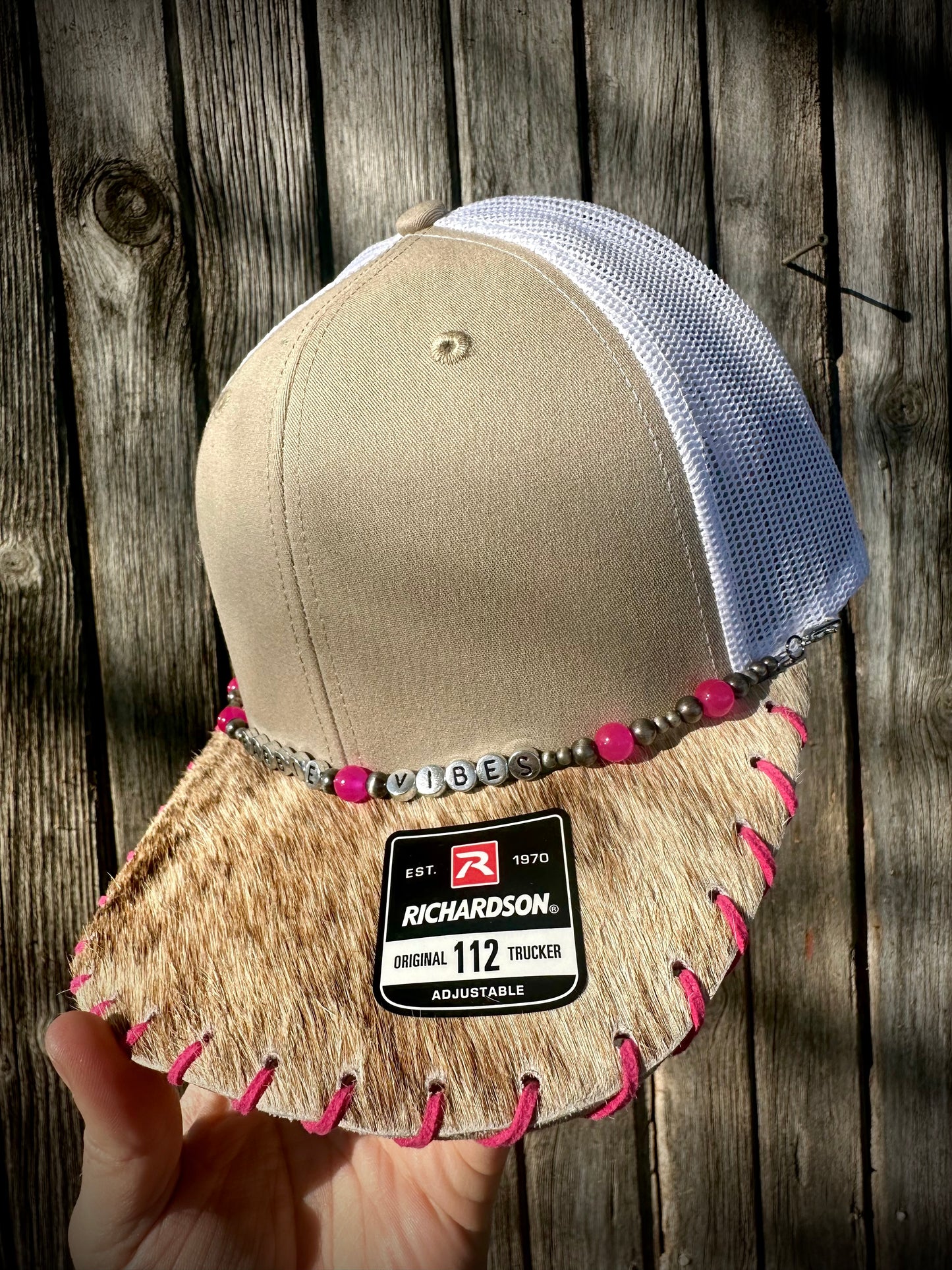 BARBIE VIBES Cowhide Trucker Hat #10
