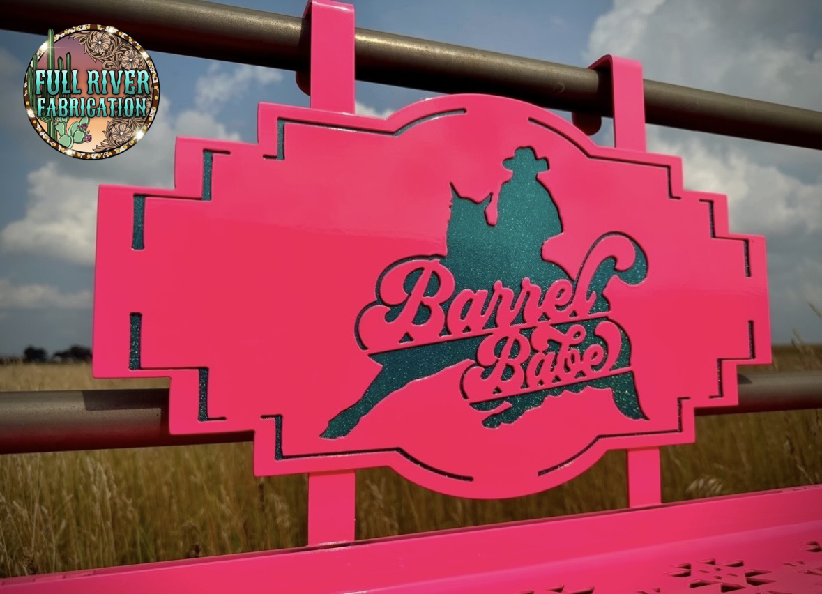 NEON Barrel Babe Rodeo Rack