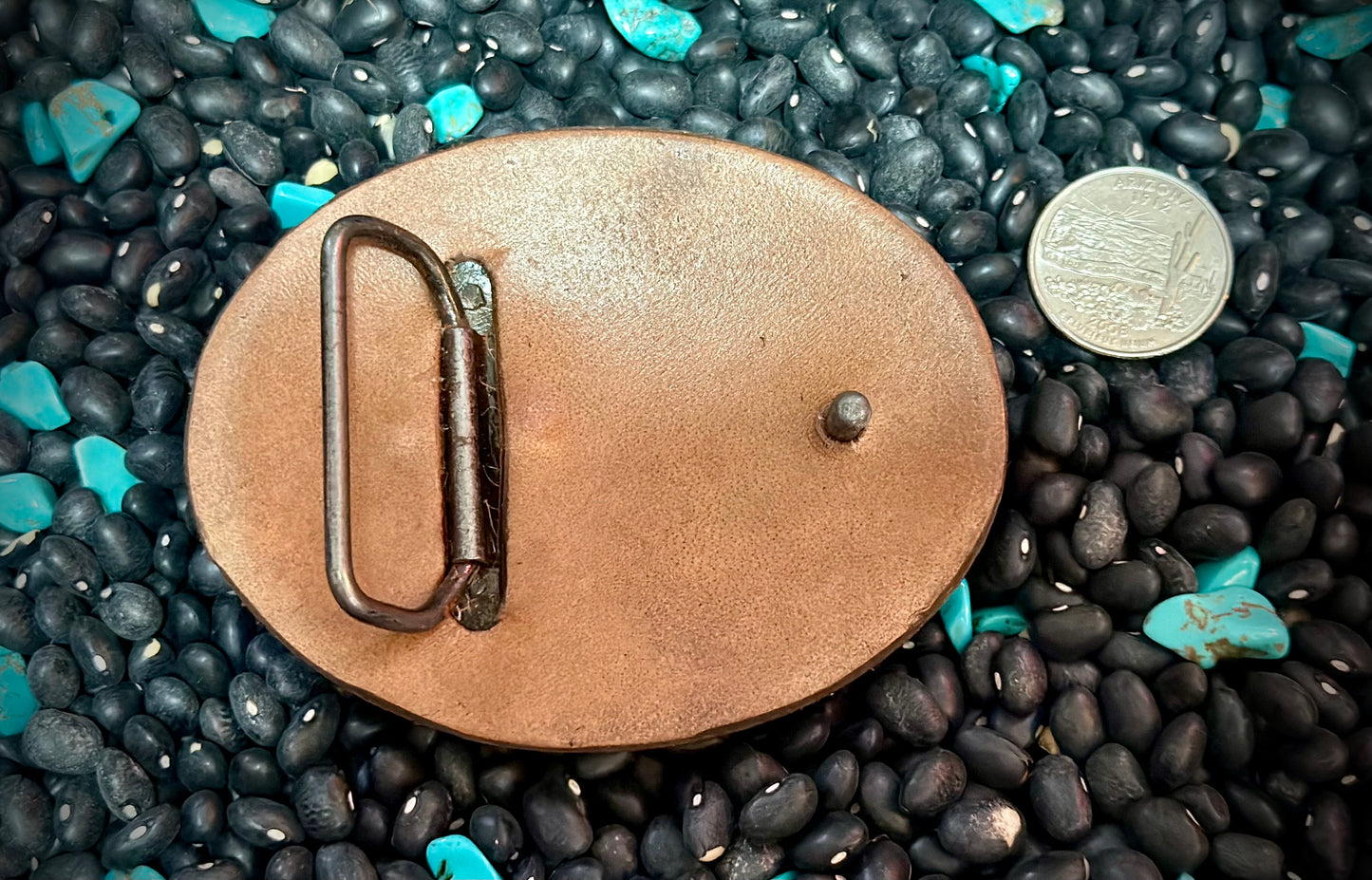 Floral Tooled Leather Buckle #1