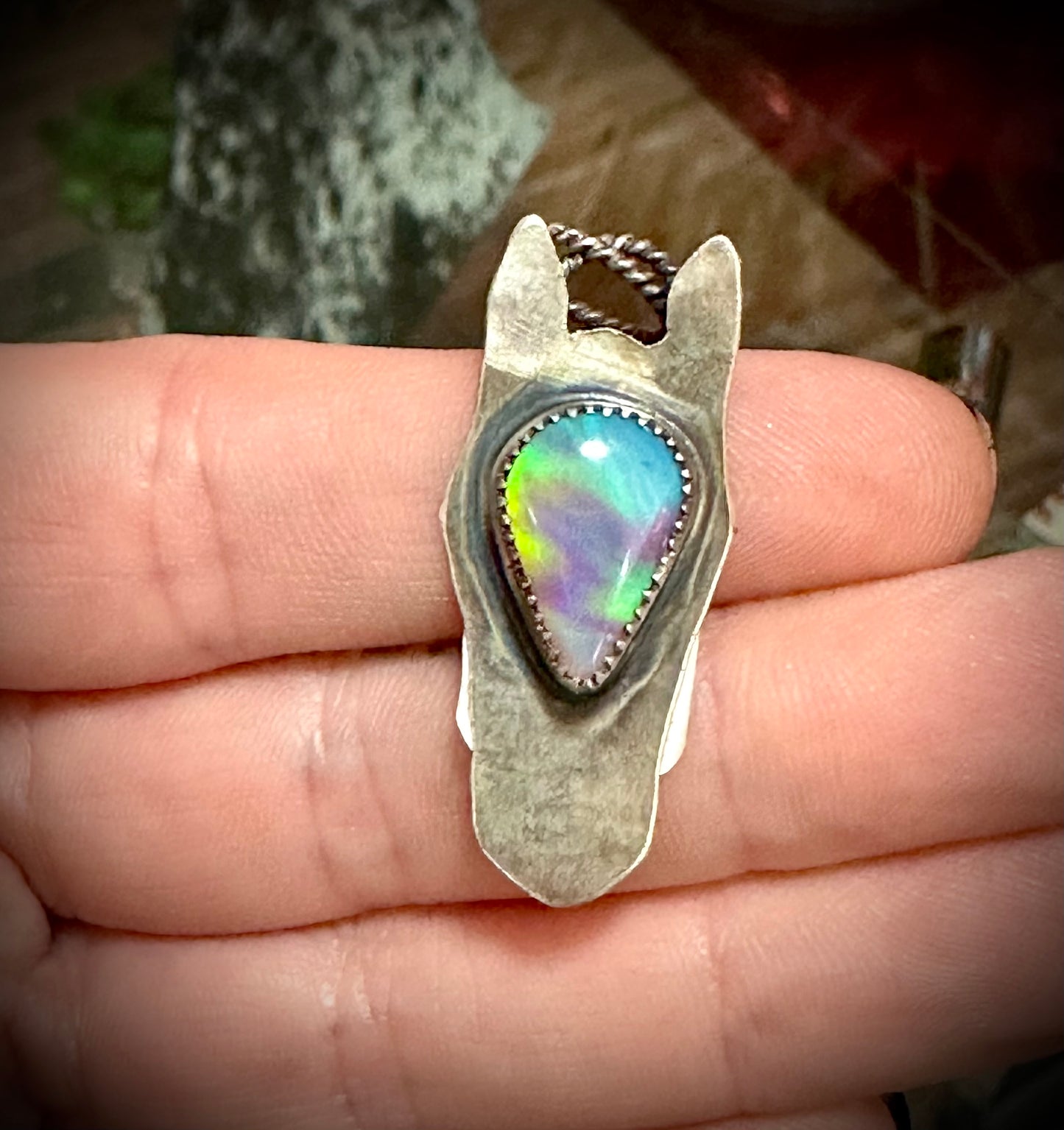 Opal Horse Pendant #1