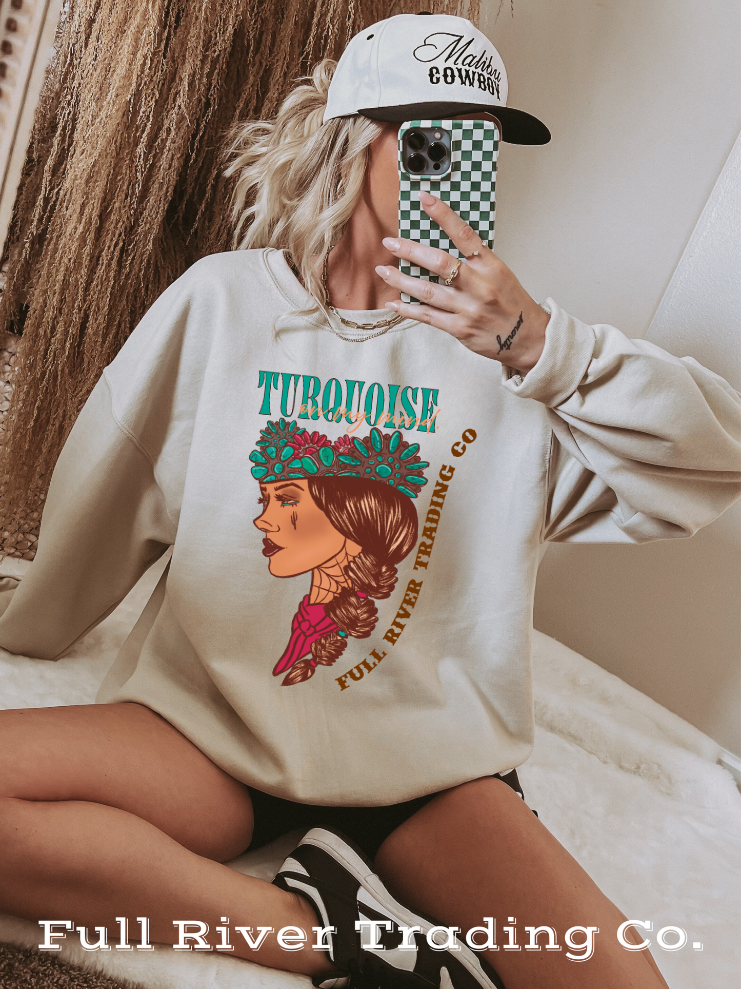 “Turquoise on my Mind” Crewneck