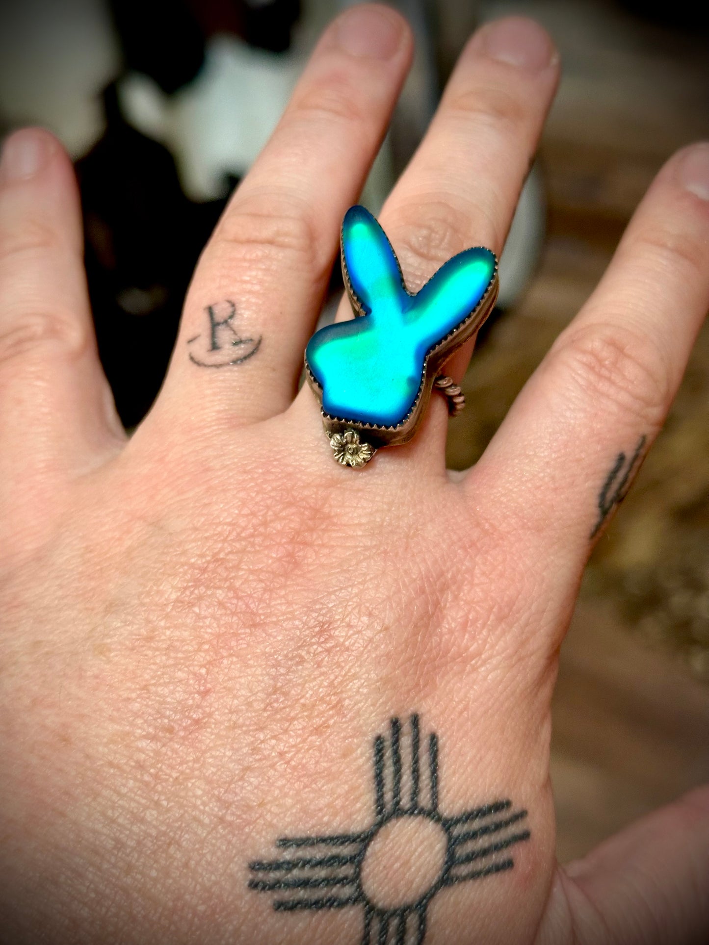 Floral Bunny Ring