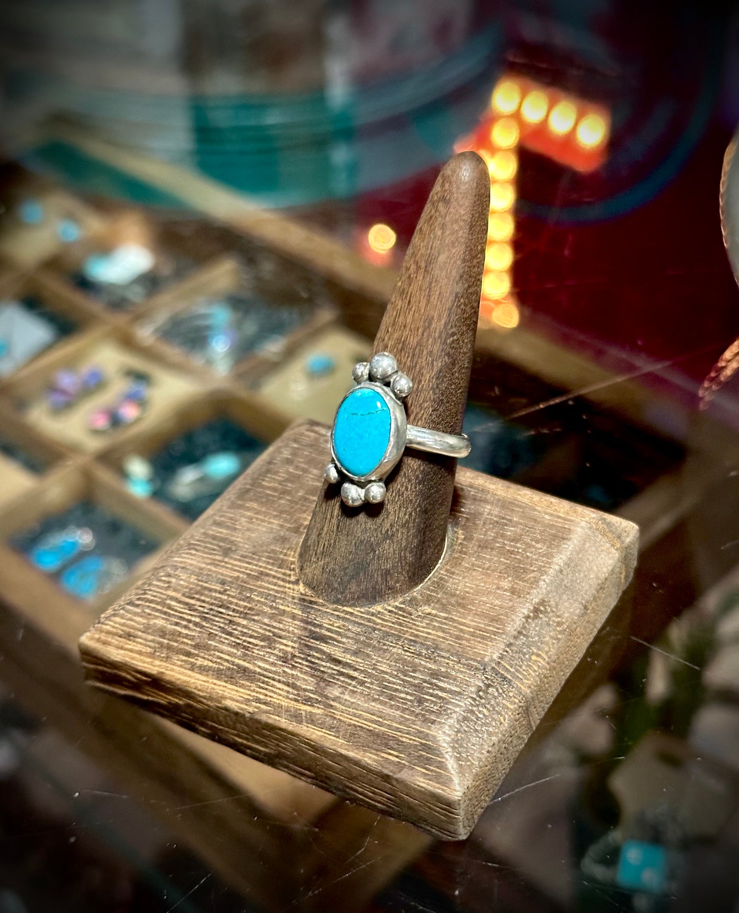 Vintage Silver & Turquoise Ring