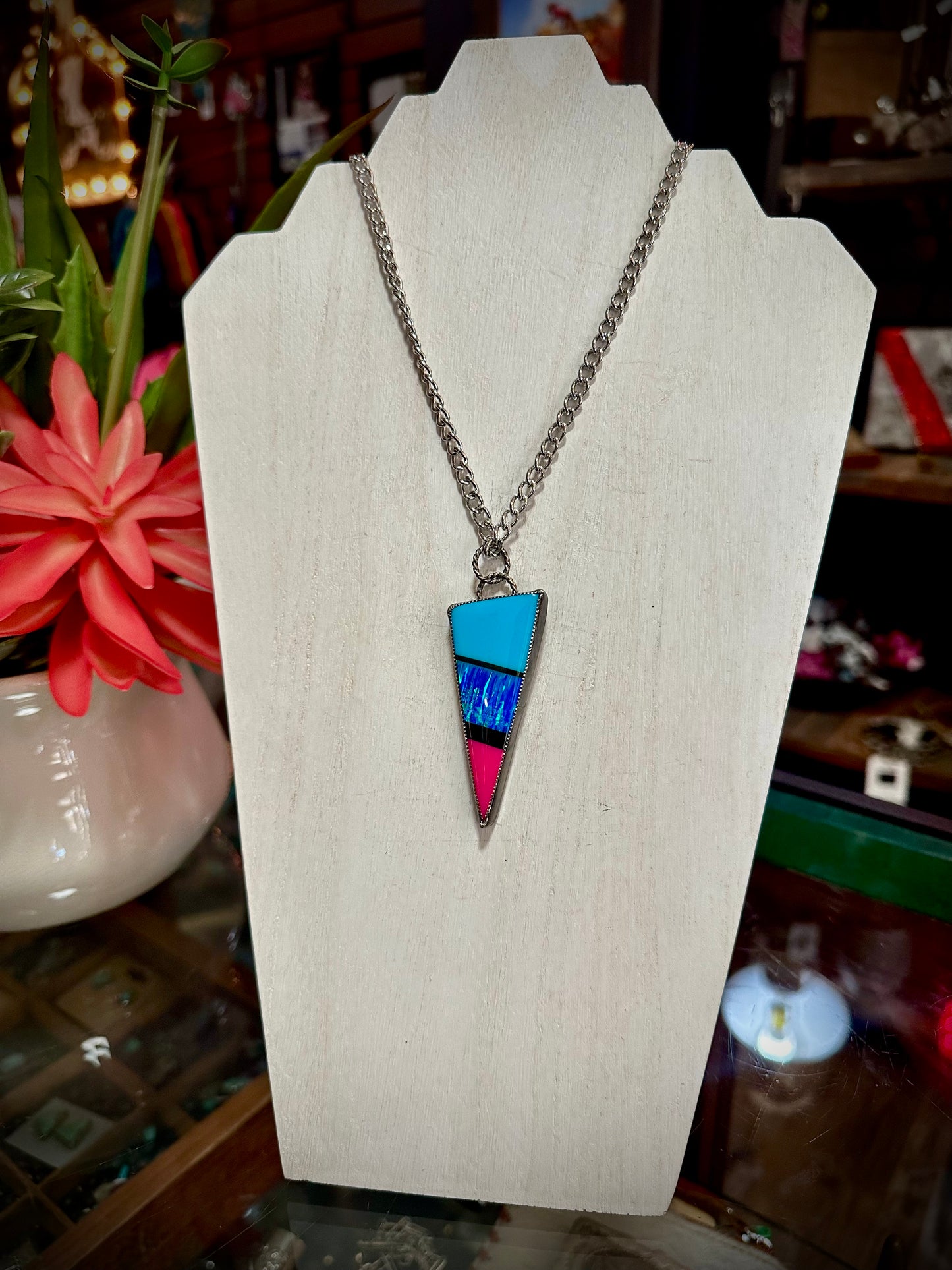 Large Color Block Necklace