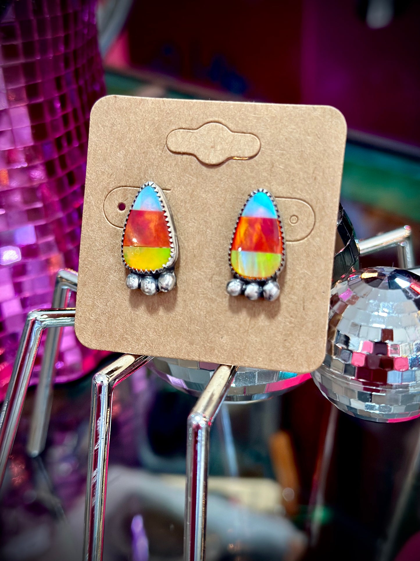 Candy Corn Earrings #1