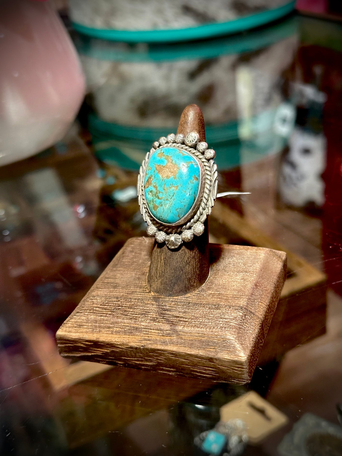 Large Vintage Turquoise Ring