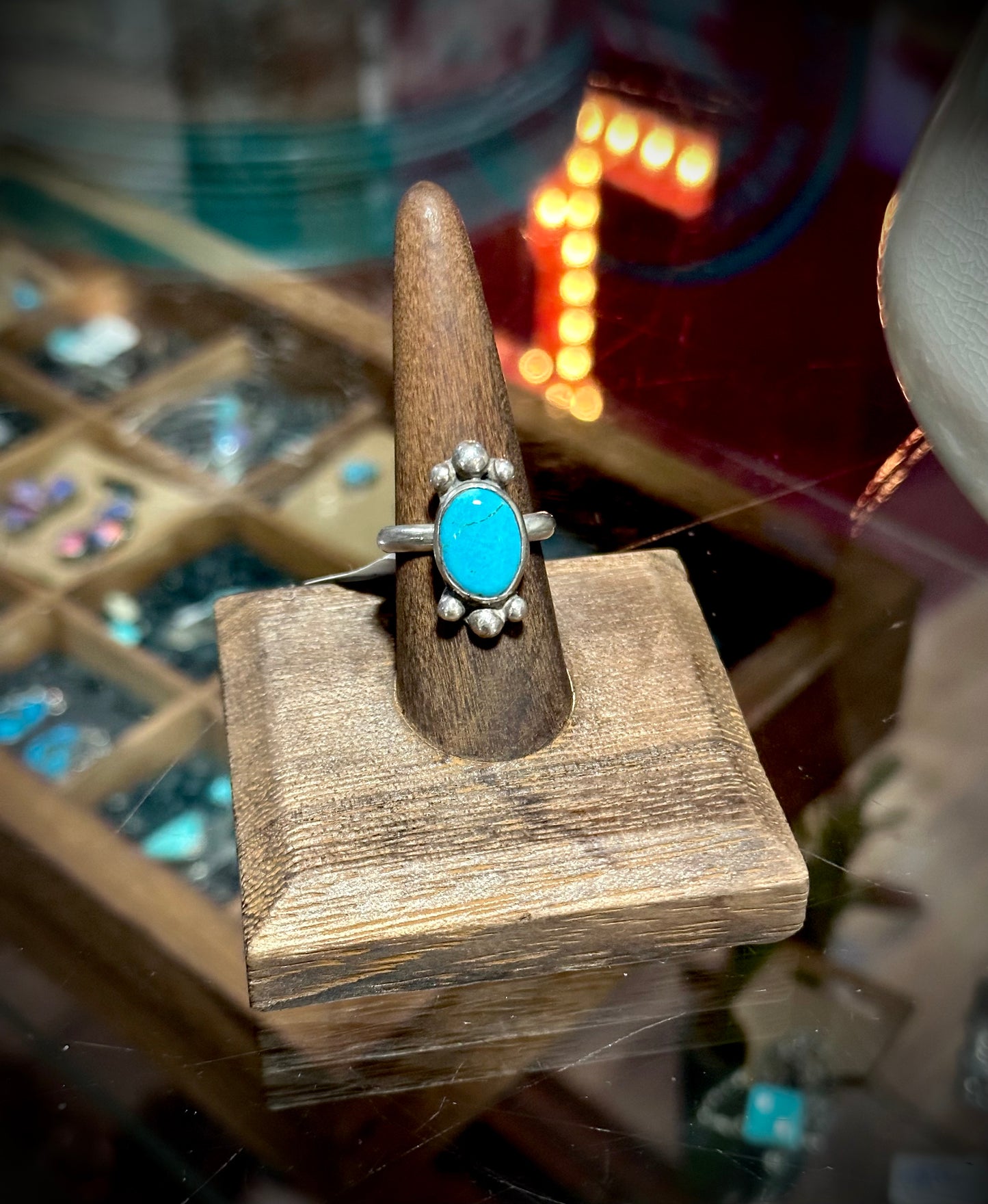 Vintage Silver & Turquoise Ring