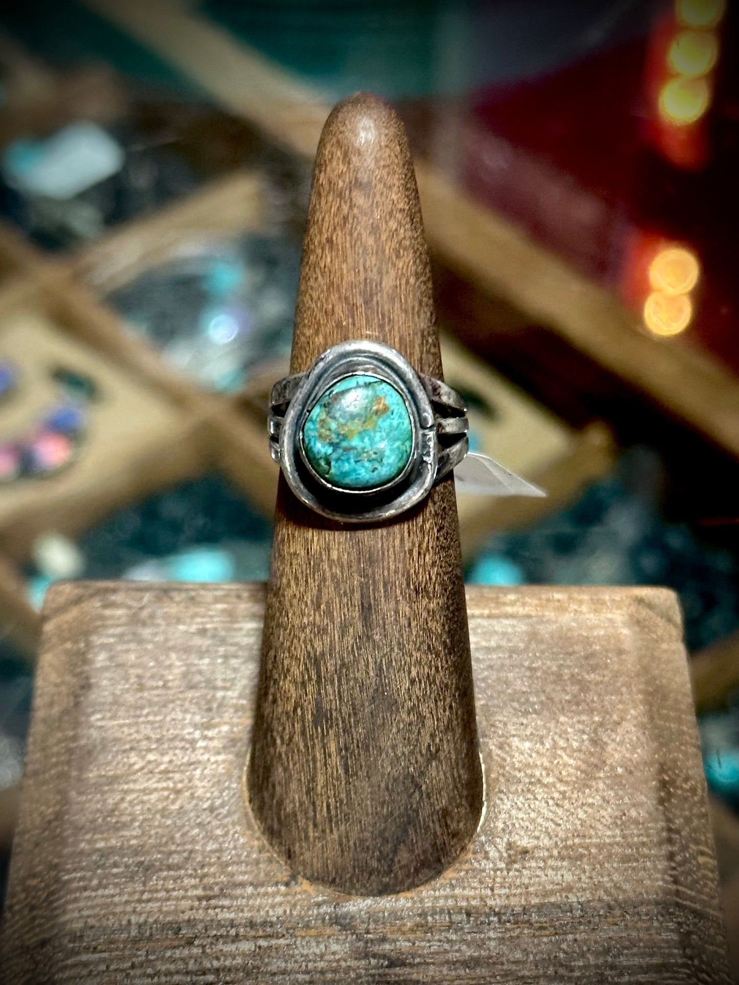 Vintage Silver & Turquoise Ring