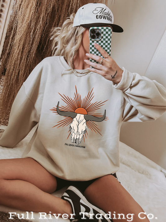 “Longhorn Sunrise” Crewneck