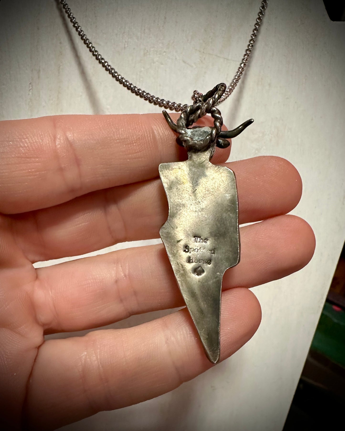 Longhorn N Lightning Necklace