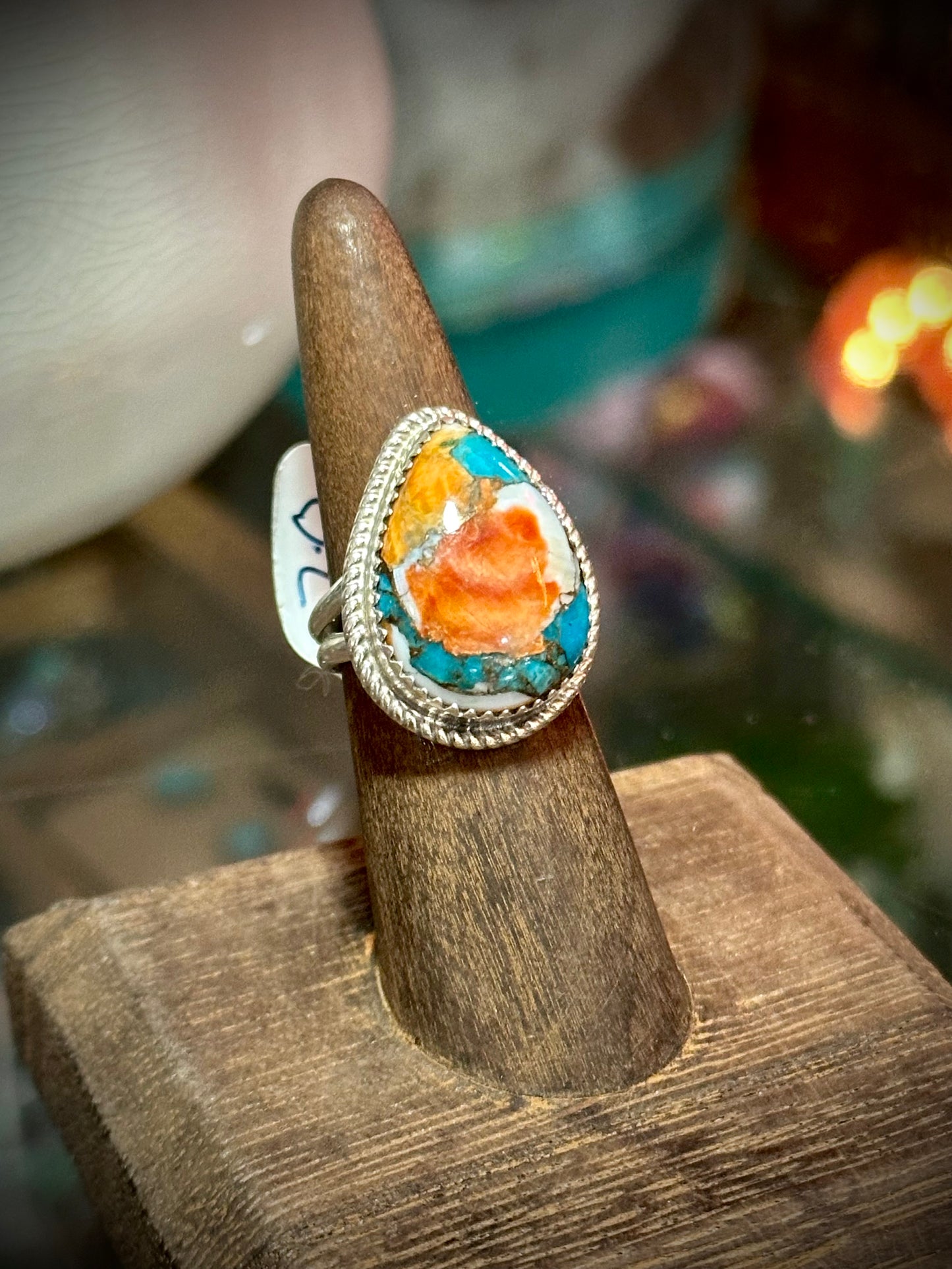 Mojave Turquoise Drop Ring