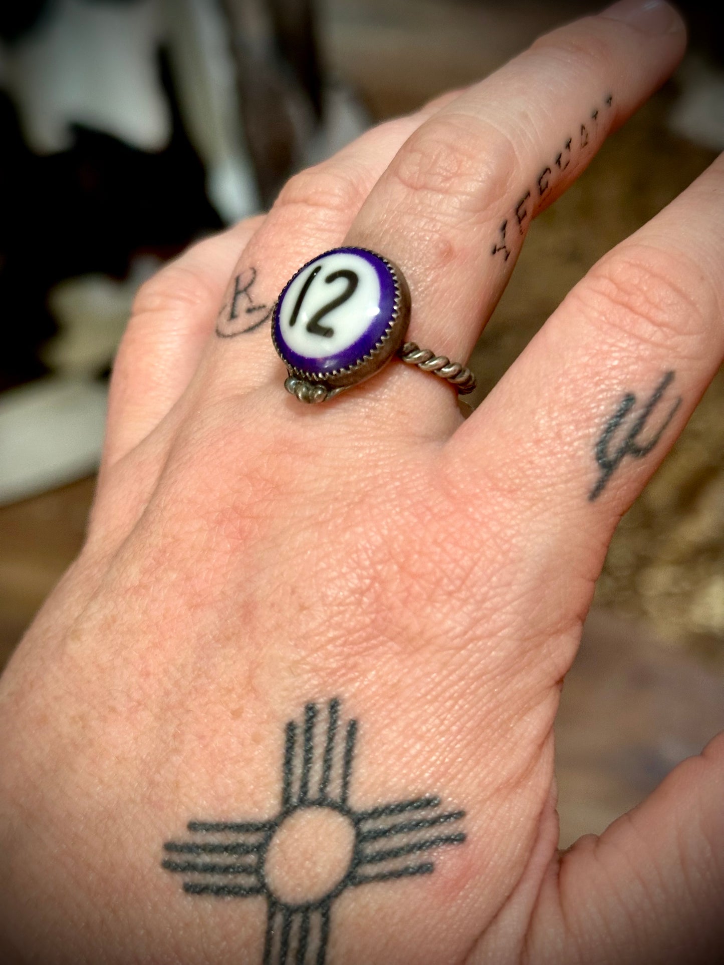 Purple “12” Mini Pool Ball Ring