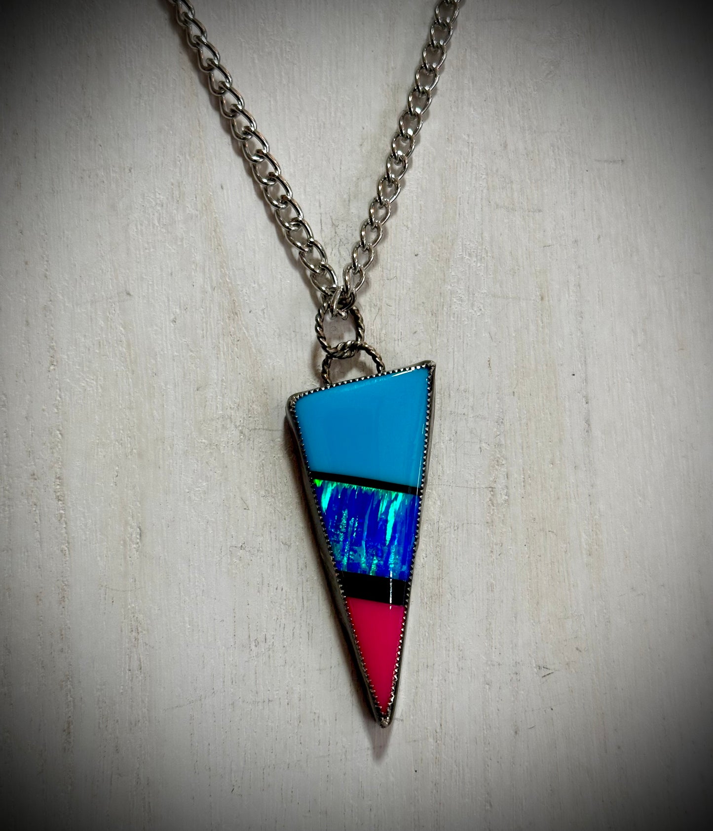 Large Color Block Necklace