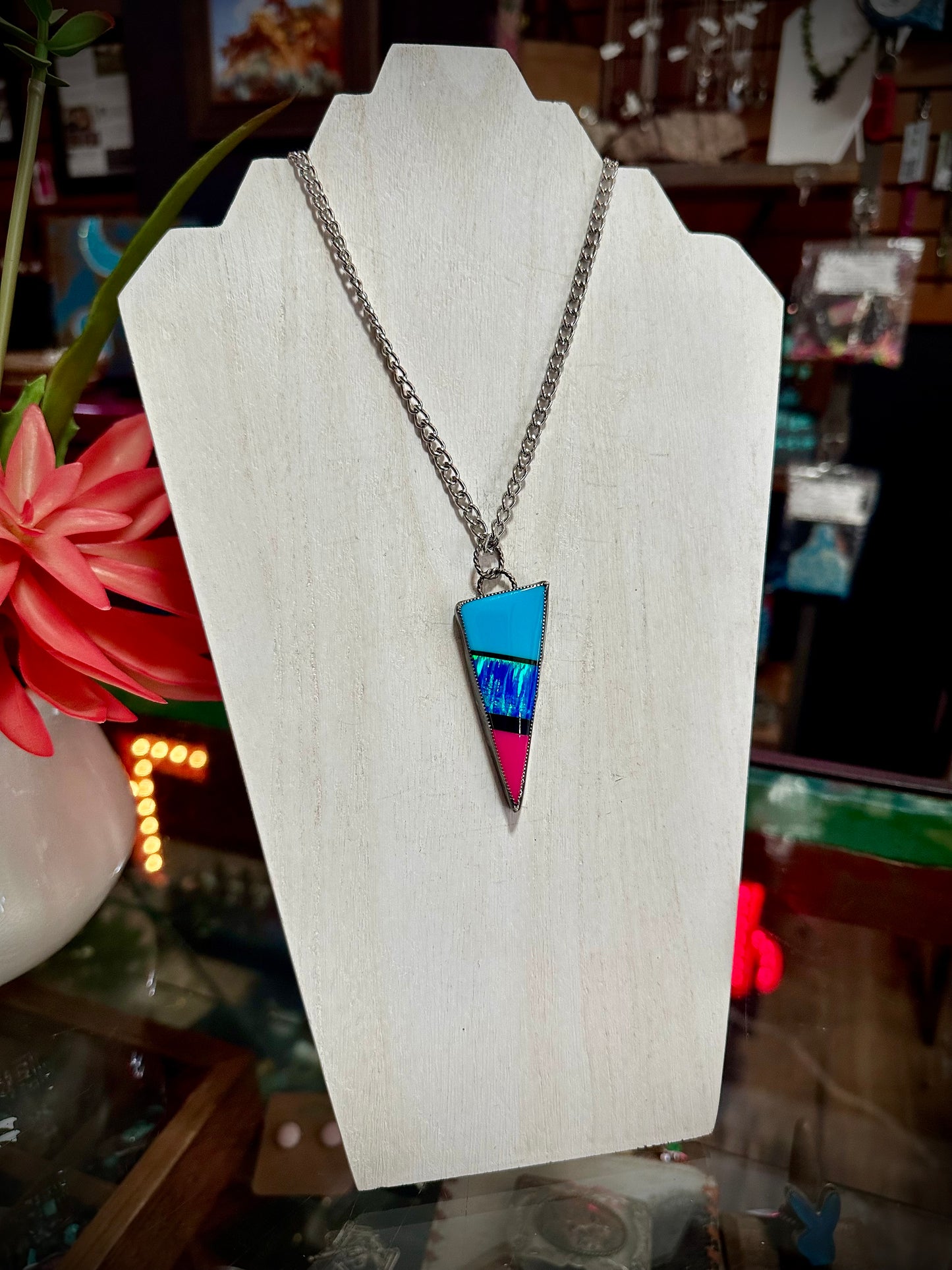 Large Color Block Necklace