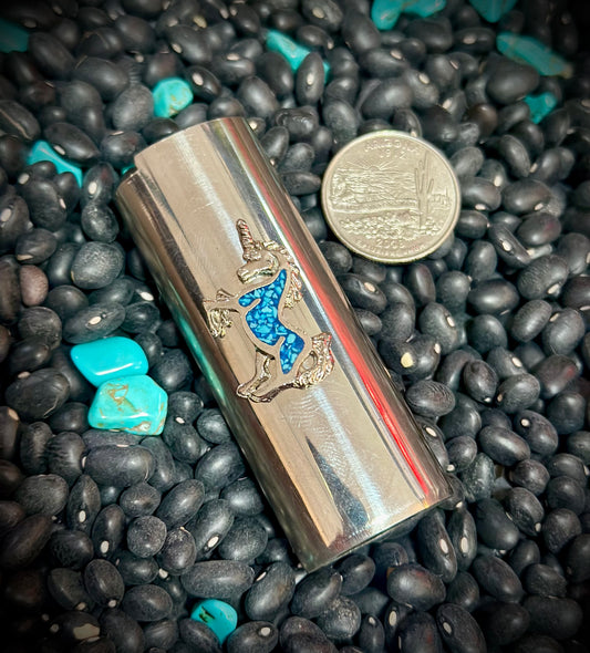 Turquoise Unicorn Lighter Cover #1