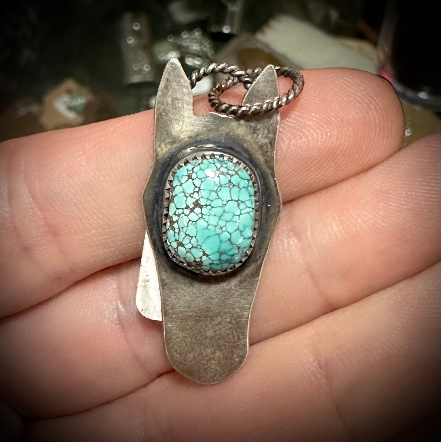 Turquoise Horse Pendant #4