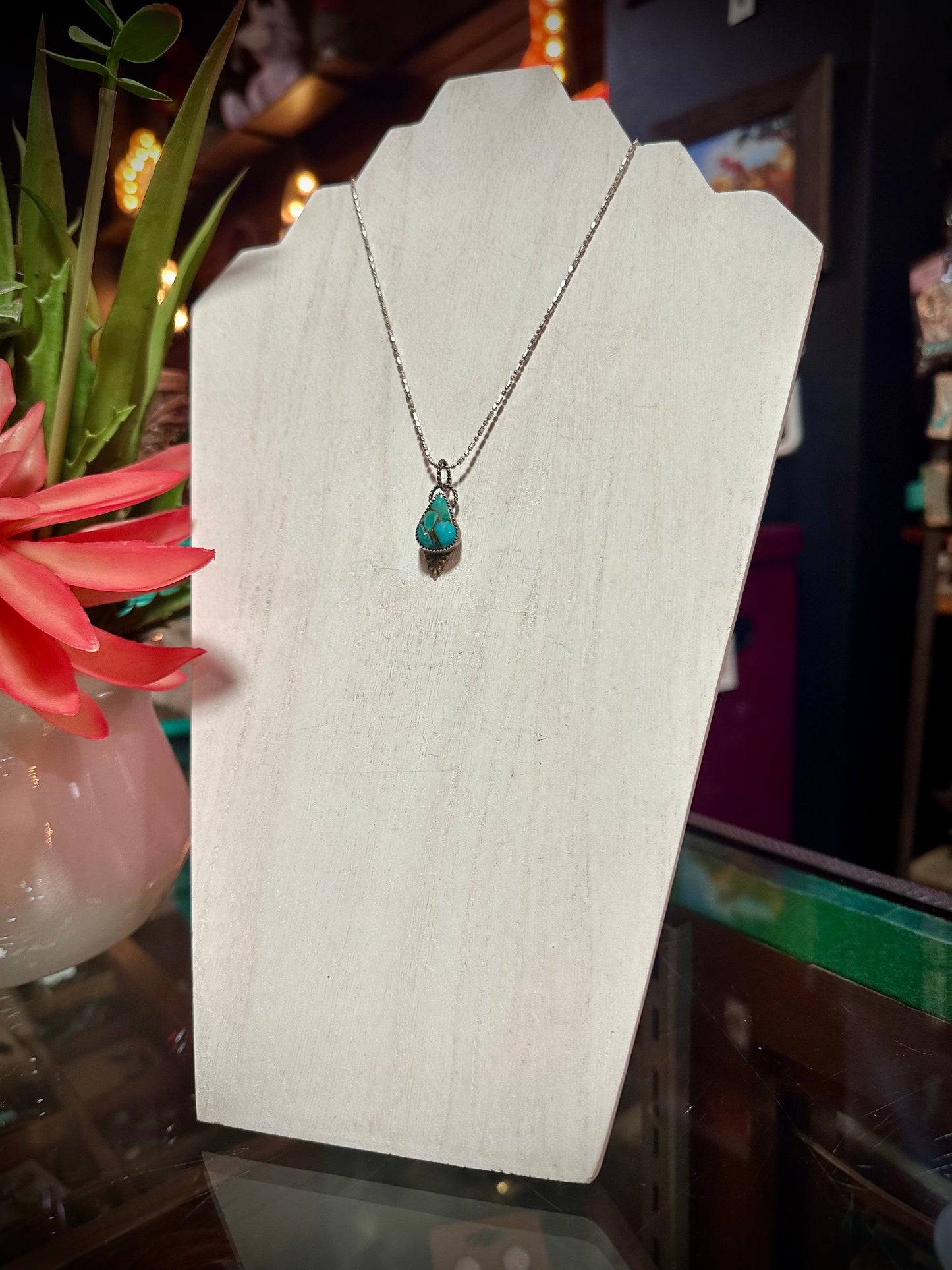 Turquoise Drop Necklace