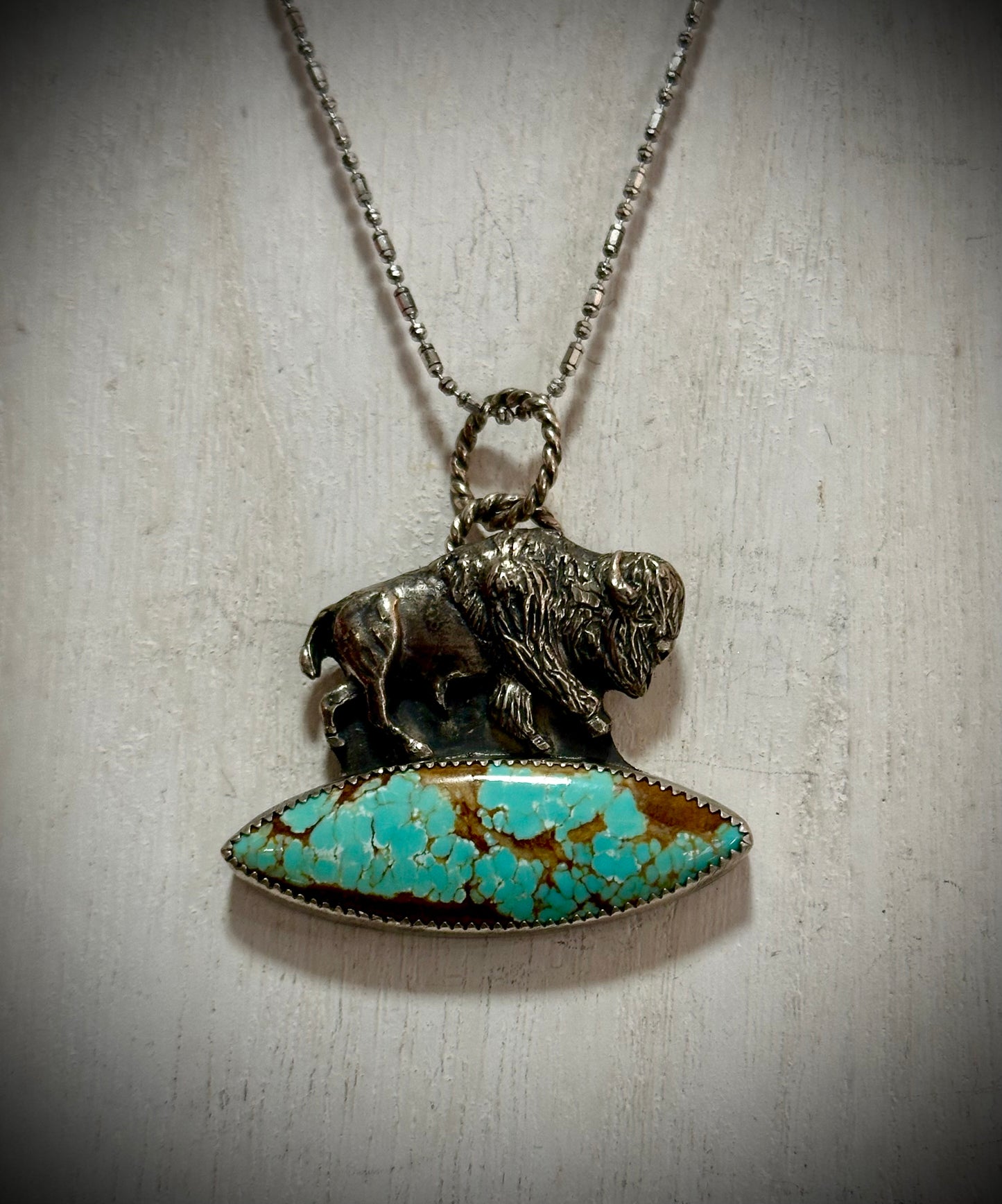 “Roamer” Buffalo Bar Necklace