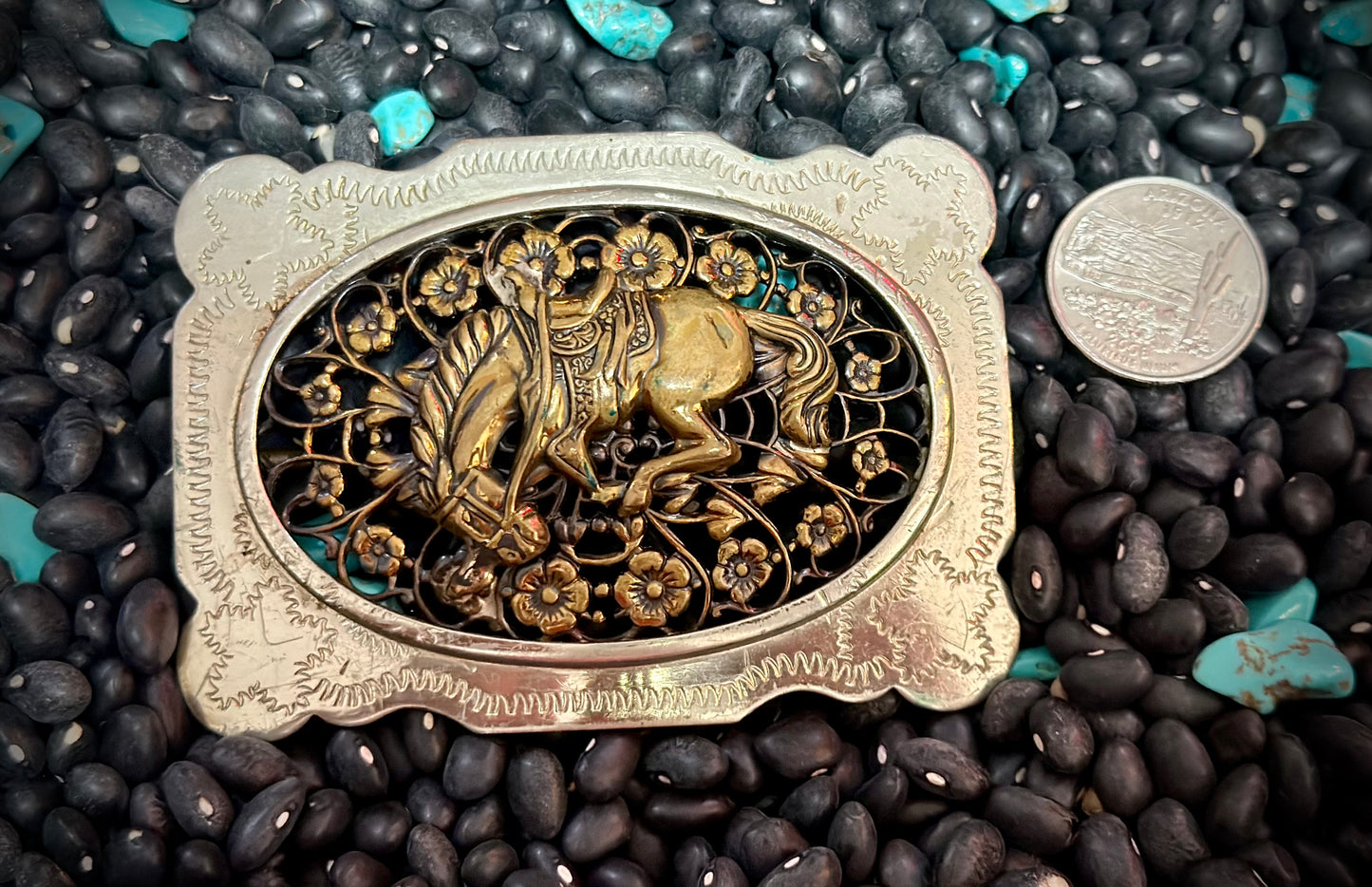 Vintage Bucking Horse Buckle