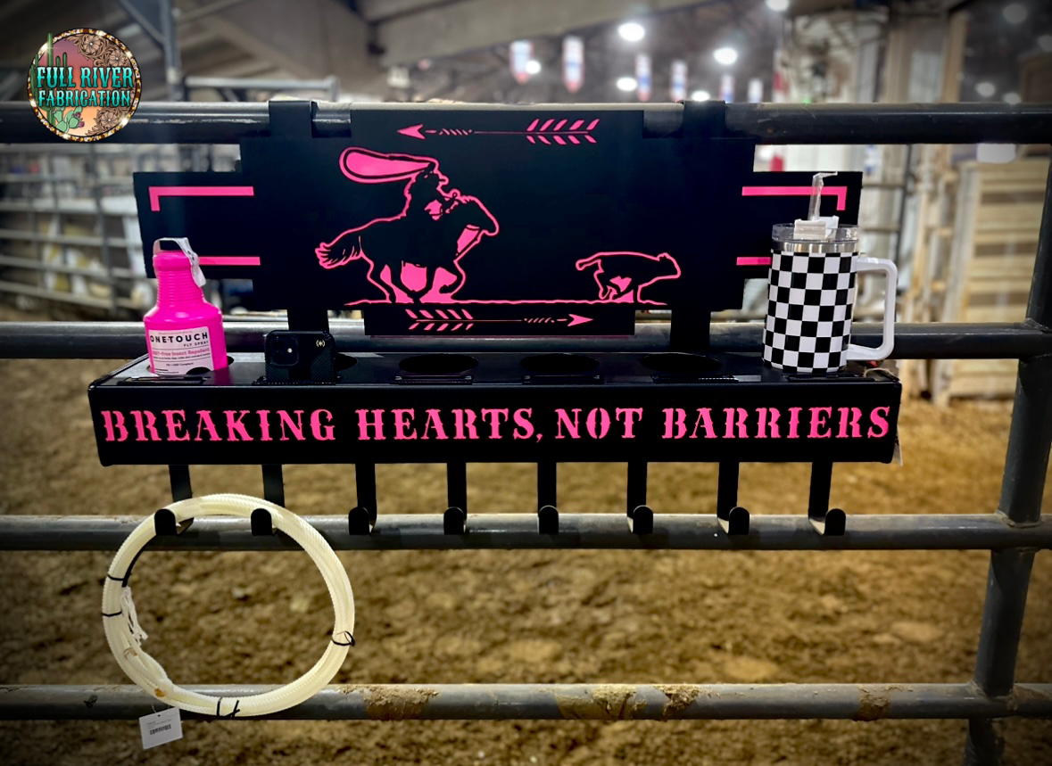 “Breaking Hearts, Not Barriers” Cowboy Cupholder- 6 Cups